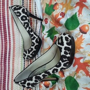 MICHAEL MICHAEL KORS Stiletto Heels Leopard Print Shoes